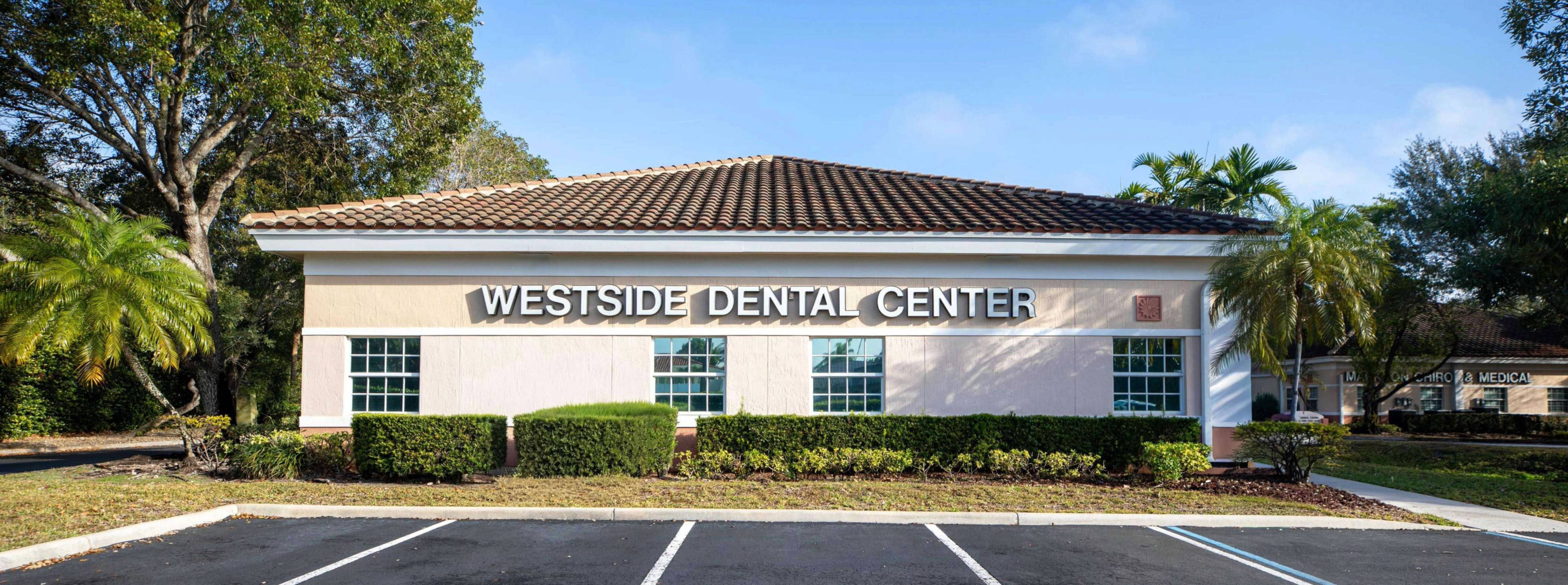 Exterior of the Westside Dental Center building in Plantation, FL