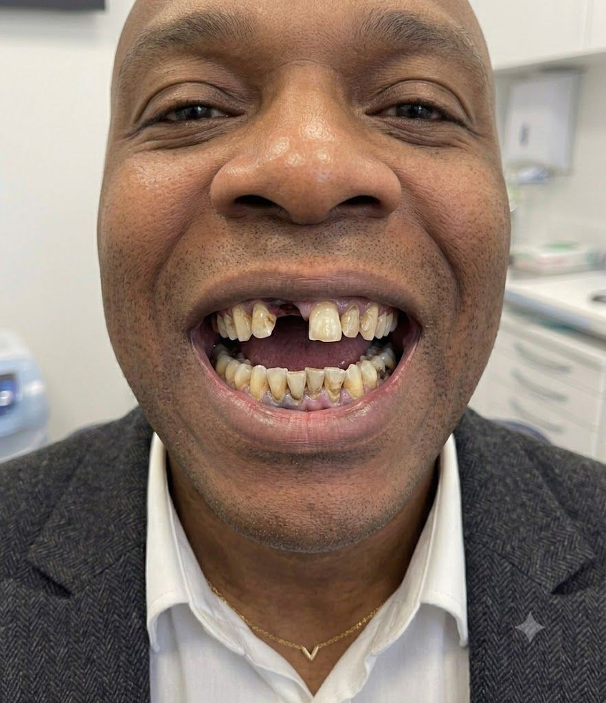 Full Mouth Restoration - before