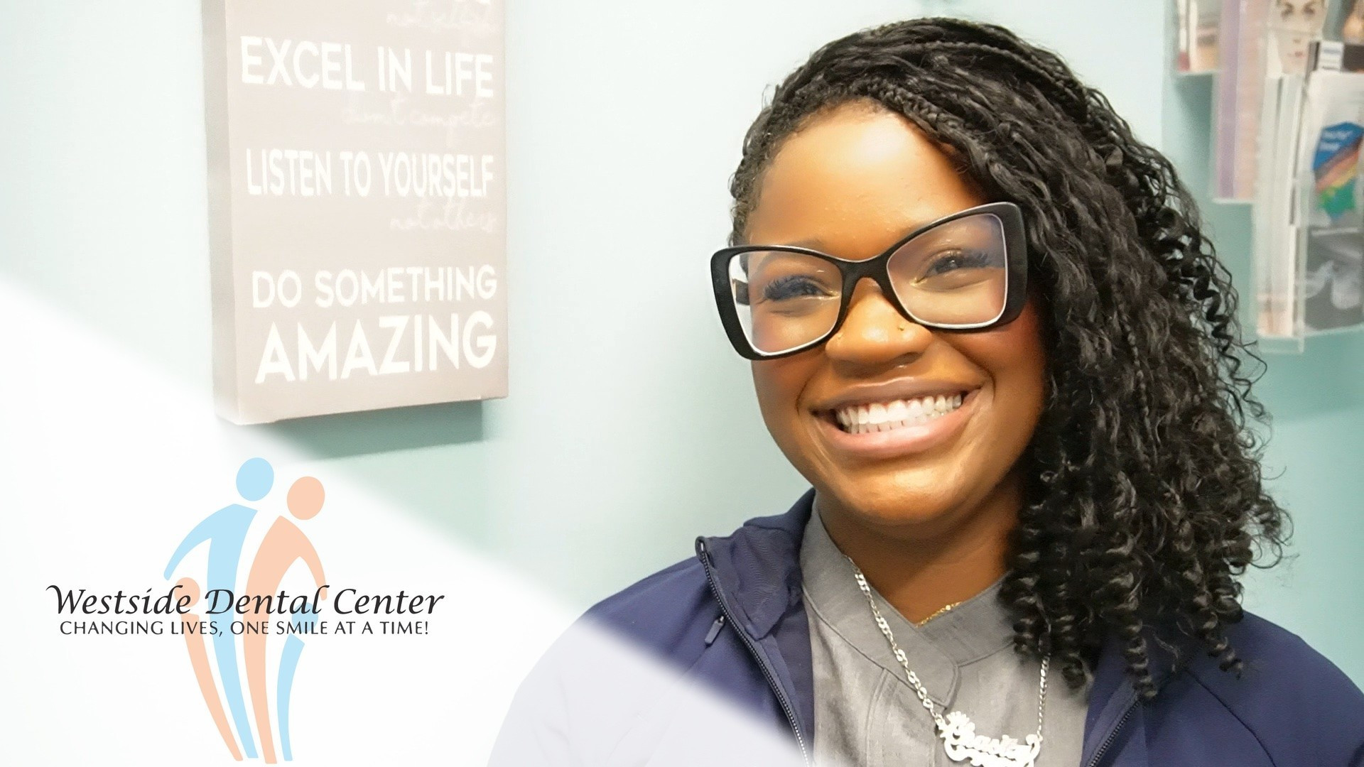 Lead dental assistant Chasity smiling in the Westside Dental Center office
