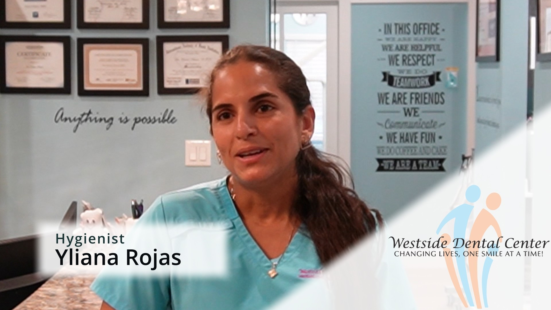 Yliana Rojas, dental hygienist at Westside Dental Center