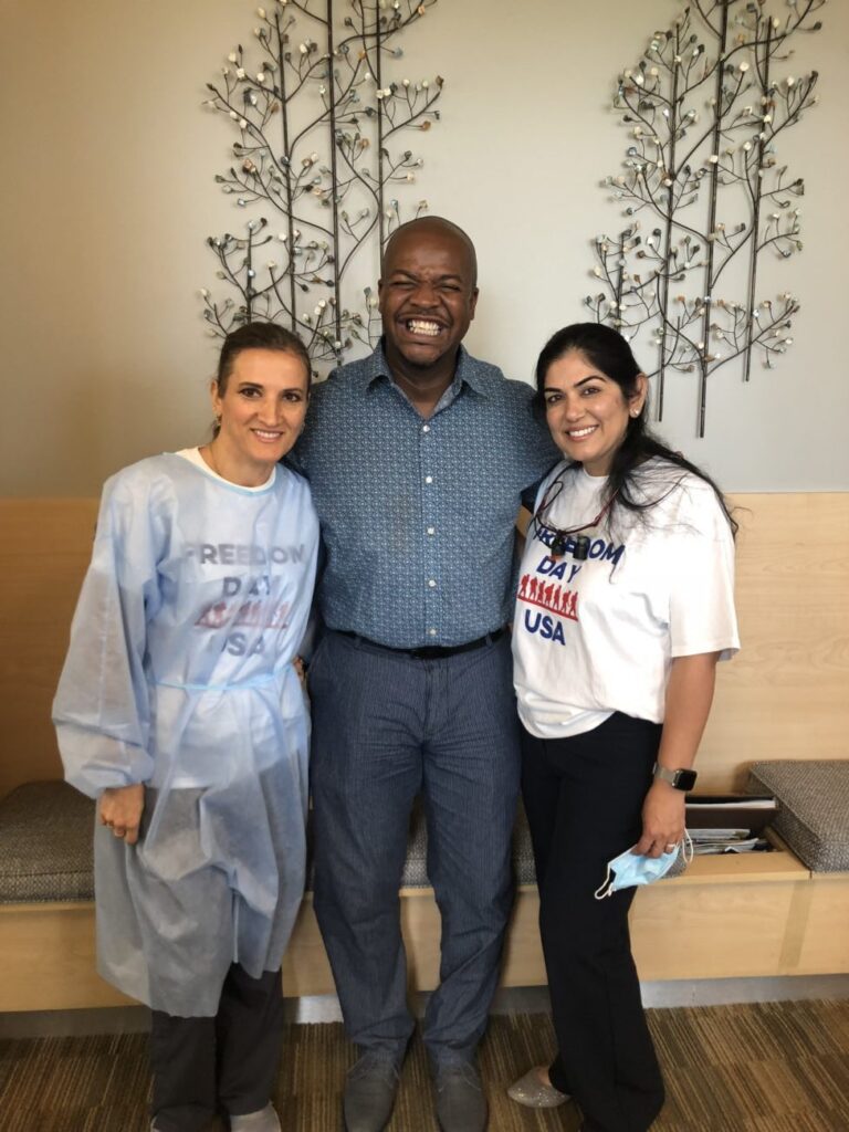 Dr. Dham and Patient